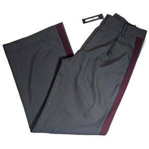 Steve Madden Pants Womens Small‎ Gray Augusta Tuxedo Stripe Trousers BP303593